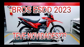 BROS 160 ESDD 2023 VERMELHA TEVE ALGUMA NOVIDADE [upl. by Hashum]