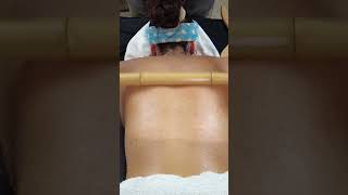 ASMR Relaxing Massage Back Legs Bally and Facial Massage WOOD THERAPY shorts asmr massage [upl. by Anet31]