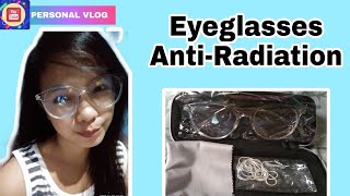 Unplastic Shopee ₱126 Eyeglasses Anti Radiation with case [upl. by Calie]