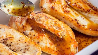 Baked Honey Mustard Chicken Recipe [upl. by Annaeirb]