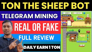 Ton The Sheep Bot Review Telegram Mining Bot Ton The Sheep Ton The Sheep Bot Real Or Fake [upl. by Malca]