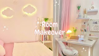 Dekorasi Kamar  Pink Cozy amp Aesthetic RoomMakeover [upl. by Drapehs808]