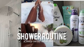 MY AFFORDABLE SHOWER ROUTINE BODY CARE ROUTINE FOR GLOWY SOFT SKIN FEMININE HYGIENEPAMPER ROUTINE [upl. by Haven]