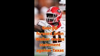 Georgia forward Jalon Walker makes statement against Texas We know the doubters are out there [upl. by Bruning]