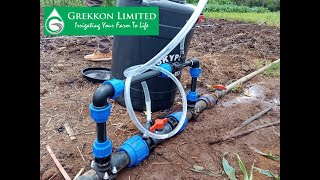 How to apply fertilizer through drips using a Venturi fertilizer injector  Grekkon Limited [upl. by Orit]