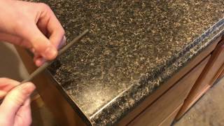 how to FINISH a formica countertop laminate edge [upl. by Ahsiened]