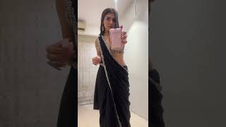 Love a black predraped saree Dont forget to bookmark 🫰 [upl. by Dare]