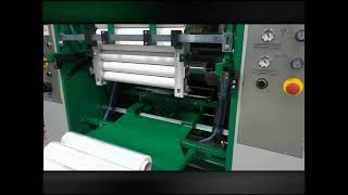 Stretch film rewinding machine [upl. by Shelden]