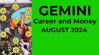 Gemini Prosperity Flows In From All Directions A New Day Dawns 💰 August 2024 CAREER amp MONEY Tarot [upl. by Aicetal]