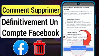 Comment Supprimer Un Compte Facebook 2023  Comment supprimer définitivement un compte Facebook [upl. by Eelydnarb]