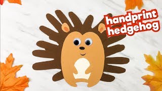 Handprint Hedgehog Craft For Kids [upl. by Loree307]