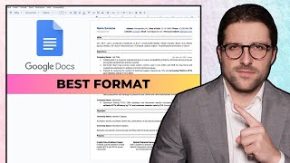 Create a FREE CV in Google Docs 2024  BEST FORMAT [upl. by Sarette]