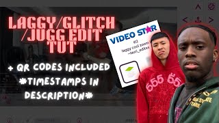 jugglaggyglitch edit tutorial on videostar  qr codes included [upl. by Anecusa]