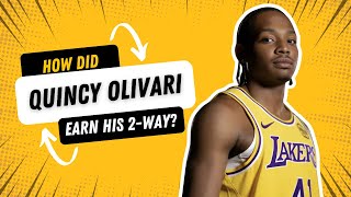 How Quincy Olivary Earned His TwoWay Contract with the Lakers [upl. by Small985]