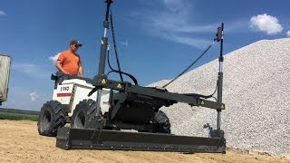 S940 Laser Screed with 9 Raking Head for laser grading [upl. by Rustin]