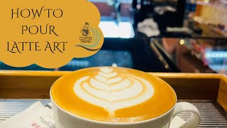 basic latte art  pattern  tulip [upl. by Benedick615]