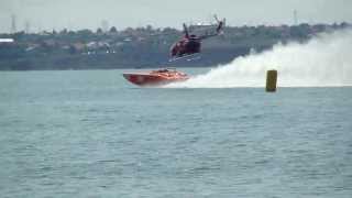 amazing speed boat vs helicopter [upl. by Marielle429]