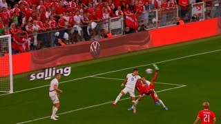 Amazing 🔥 Yussuf Poulsen Goal Denmark Vs Serbia 20 All Goals Results Highlights amp Analysis [upl. by Leirbma]