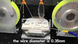 Precision Cutting of Alumina Ceramic Rods with Diamond Wire [upl. by Trotta]