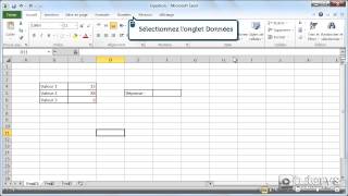 Comment utiliser le solveur déquation avec Excel 2010 [upl. by Ymarej312]