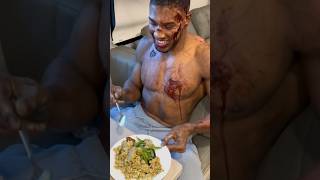 BEHIND SCENES ANTHONY JOSHUA DRESSED UP AS A ZOMBIE riyadhseason boxing [upl. by Buckden]