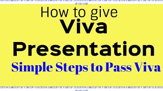 PhD Viva Presentation tips and Viva Oral Defense [upl. by Plotkin]