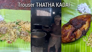 I tried Mutton Biriyani and Fish Fry in Trouser THATHA kadai  Chennai  4K  GoPro Hero 11 Black [upl. by Erelia]