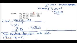 ONE STANDARD DEVIATION OF THE MEAN [upl. by Drain363]