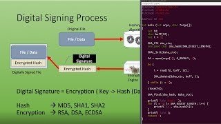 Hashing Encryption Decryption Digital Signature Signing Verification Openssl Pkcs7 [upl. by Lipcombe]