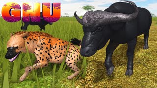 A Hiena Rainha Caçando Búfalo SOZINHA  Wild Savannah Gameplay 60 [upl. by Doroteya]