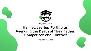 Hamlet Laertes Fortinbras Revenge Comparison and Contrast  Free Essay Sample [upl. by Atiruam]