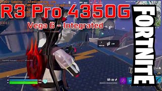 Ryzen 3 PRO 4350G Fortnite Vega 6 DX12 Low and Performance Mode [upl. by Slavin]