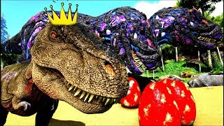 Familia Tiranossauro  E O Gigante Da Floresta 1  Ark Survival Evolved [upl. by Hannad]