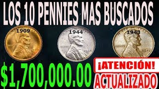 LOS 10 PENNYS MAS BUSCADOS POR CAZA FORTUNAS [upl. by Tedie457]