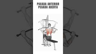 Puxador Anterior Pegada Aberta mais músculos no dorsal [upl. by Luapnhoj]