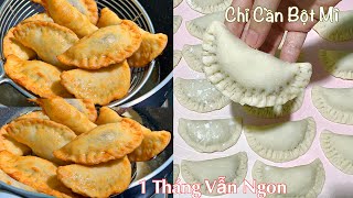 BỘT MÌ  NƯỚC SÔI ‼️ Ai Cũng Thích Bánh Ngon Này Đơn Giản Để Được Lâu Fried dumplings [upl. by Otir]