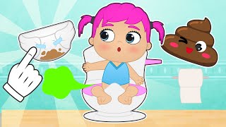 BABIES ALEX AND LILY 💩👶 Learn how to poo at bathroom [upl. by Camus]