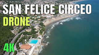 San Felice Circeo in Lazio 🌎 Top Beaches of Italy 4K Drone [upl. by Ardnal286]