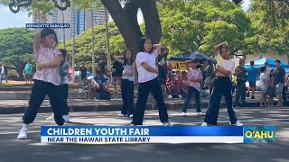 Children and Youth Day Festival features keiki dance troops booths and activities [upl. by Lucchesi]