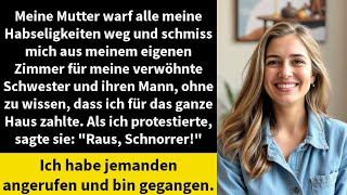 Meine Mutter warf alle meine Habseligkeiten weg und schmiss mich aus meinem eigenen Zimmer für meine [upl. by Maher]