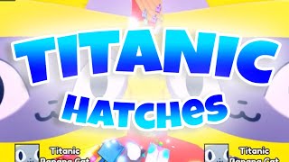 Top 5 TITANIC hatches pet simulator 99 [upl. by Ecinehs]