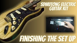 Swutong Stratocaster Guitar Kit set up  Neck Relief Action and intonation [upl. by Artima]