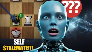 Stockfish 17 SHOCKED by Leelas Immortal SELF STALEMATE [upl. by Fotinas998]