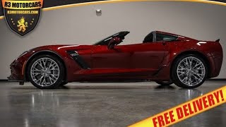 2017 CORVETTE Z06 2LZ LONG BEACH RED KALAHARI INTERIOR 20K HIGHLY OPTIONED FOR SALE R3MOTORCARSCOM [upl. by Ravo]