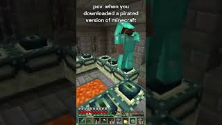 pov when you downloaded pirated version of minecraft ohio minecraft memes meme [upl. by Ydna]