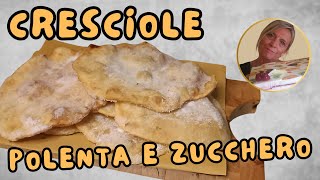 Come Fare le Cresciole Marchigiane di Polenta Zuccherate Ricetta Facile [upl. by Shantha]