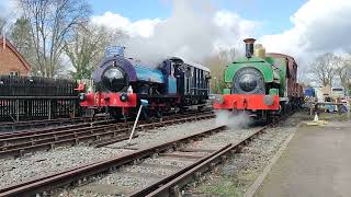 Whitwell amp Reepham Railway Anniversary Gala 2024 May simmers with the goods as Agecroft passes [upl. by Enitsed]