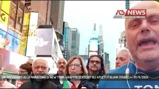 UN TREVIGIANO ALLA MARATONA DI NEW YORK «RAPPRESENTERO GLI ATLETI ITALIANI DISABILI»  01112024 [upl. by Bertina]