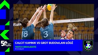 Calcit KAMNIK vs Grot Budowlani ŁÓDŹ  Match Highlights [upl. by Ortrude]