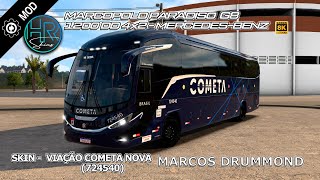 Lançamento HR SKINS Cometa Nova 724540  Skin em 8K  PARADISO Marcopolo G8 1200 MB  Mapa ORB [upl. by Inahc947]